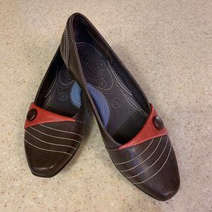 Indigo by Clarks flats, gently used,  6 M